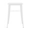 Flash Furniture Square 27.75" L, 27.75" W, 40" H, Metal Top, White CH-31330-WH-GG - alternate 7